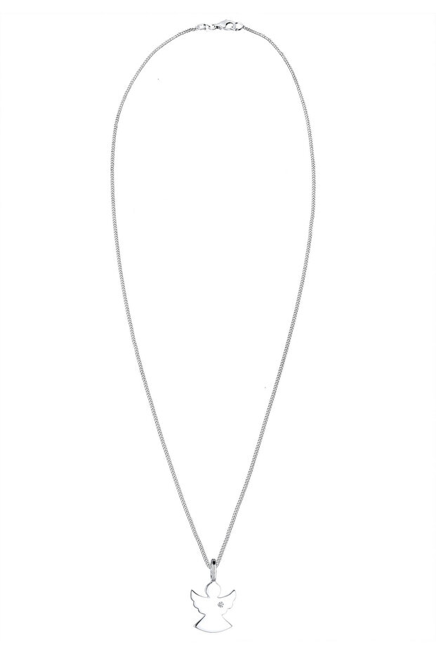 Dámský náhrdelník s andělským přívěskem, filigrán, diamant (0,02 ct.) ze sterlingového stříbra 925 - 3