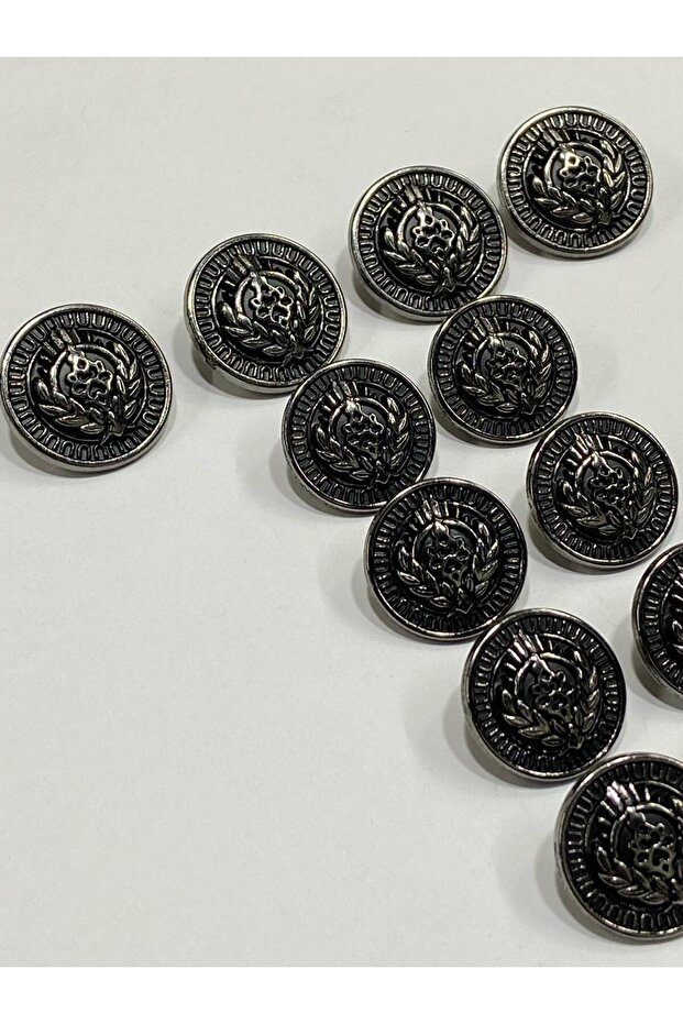Blazer Jacket Button Wreath Model / Black Inside Anthracite - 1