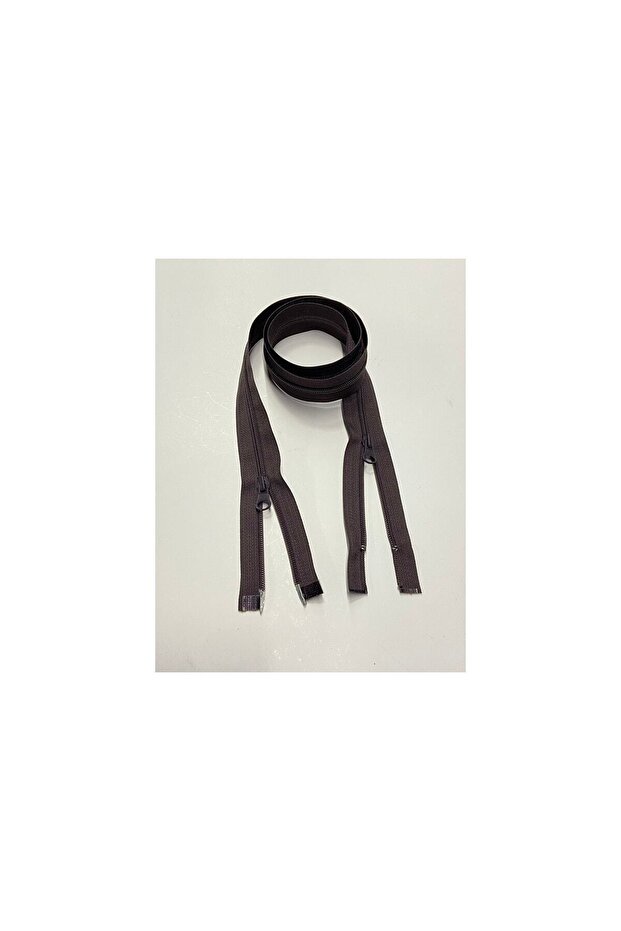 Abaya topcoat cap zipper two-way /100 cm/ BROWN