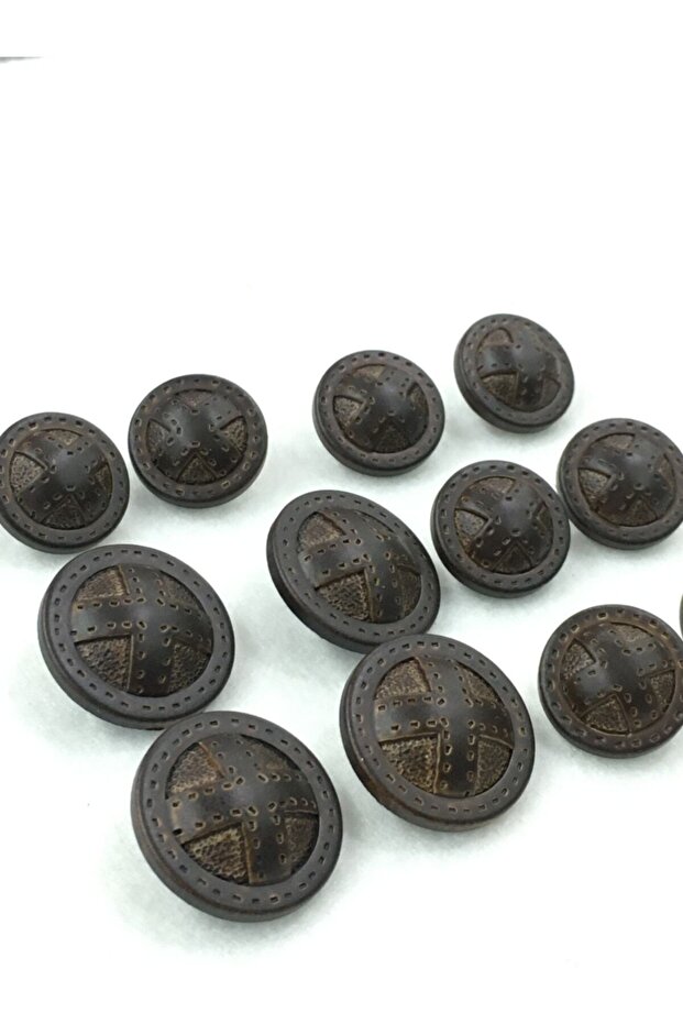 سترة البدلة زر البني - 5