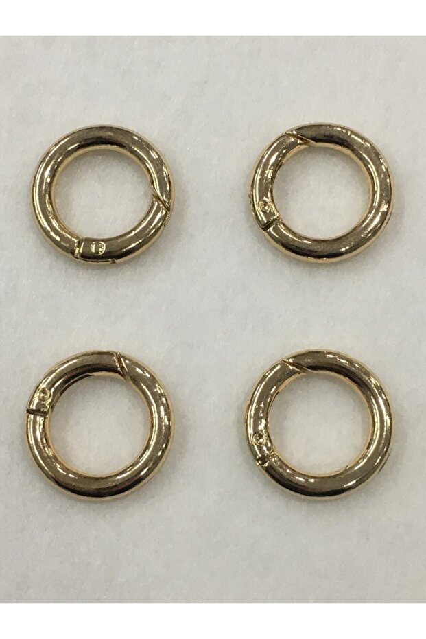 Bag Ring Round Spring Clip 2 Cm Set of 4