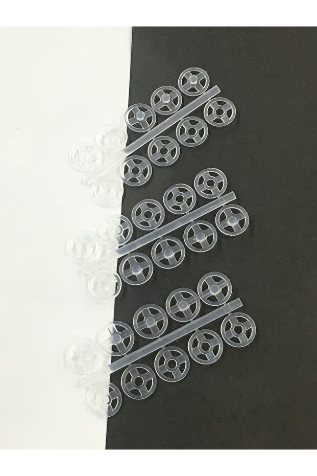 Snap Fastener Transparent 10 Mm Set of 15 - 5