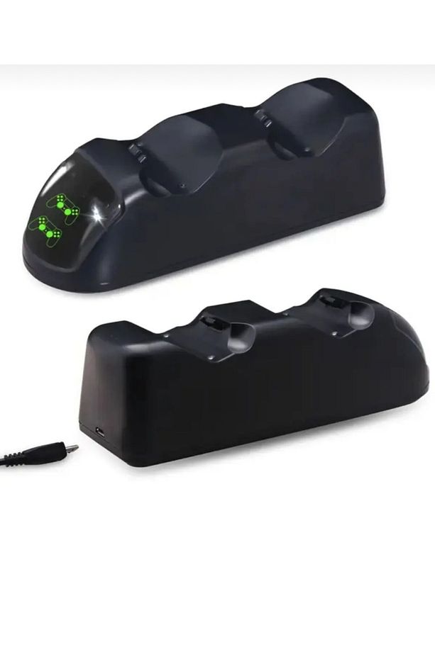 Ps4 Kol Gamepad 4 Led Göstergeli Sarj Istasyonu Stand 2`li Dock Işıklı - 2