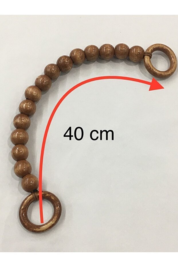 Çanta Sapı Ahşap Boncuklu - 6
