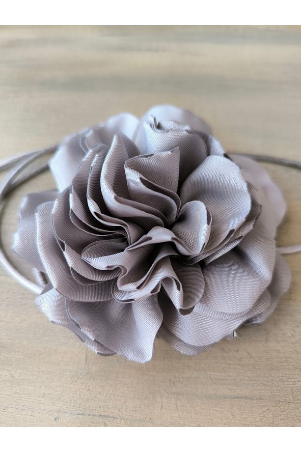 Kolye/choker Kolye/çift Katlı Kumaş Çiçek Kolye (bk7 ) - 5