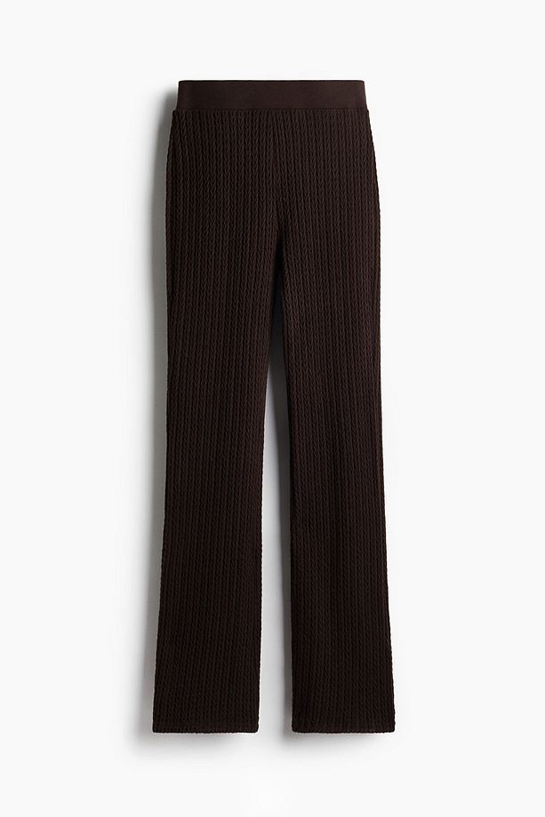 Saç Örgüsü Görünümlü İspanyol Paça Pantolon - 3