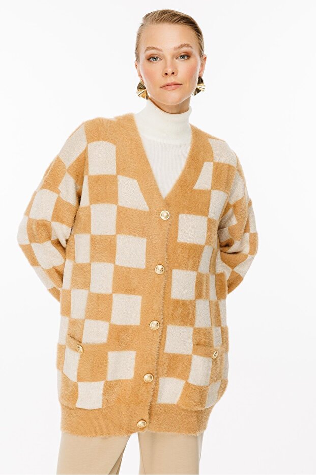 Triko Hırka Camel Gold - 5