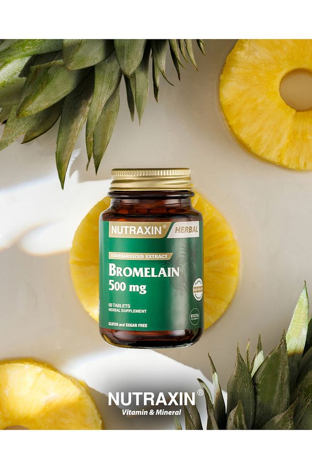 Bromelain (1 Tablet = 500mg) 60 Tablet + 100ml Jel Hediye - 1