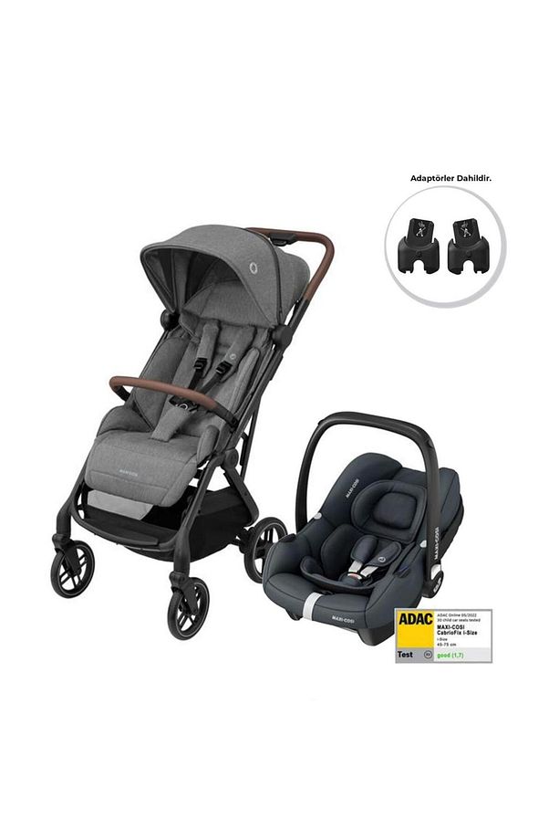 Maxi-Cosi Soho-Cabriofix i-Size Ana Kucaklı Ultra Kompakt  Seyahat Sistem Bebek Arabası Grey-Graphit - 1