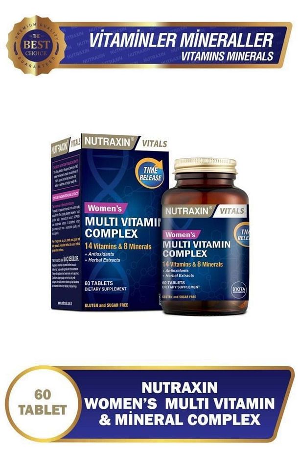Kadınlar İçin Özel Üretilen Zaman Salınımlı Multivitamin 60 Tablet + 100ml Jel Hediye - 2