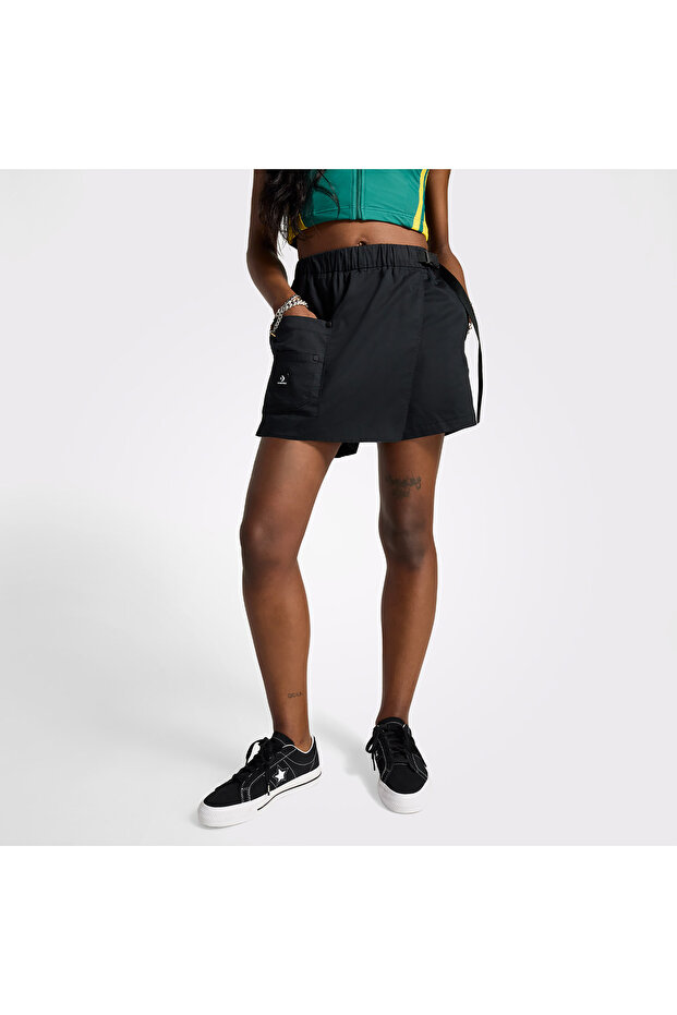 Utility Kadın Siyah Etek - 2