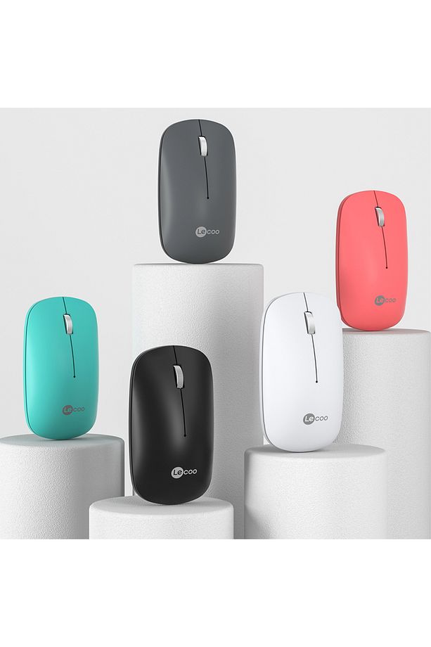 Ws214 Kablosuz 1200dpı 3 Tuşlu Sessiz Dizüstü, Pc, Mac Için, Usb Alıcı Ile Optik Mouse Turkuaz - 7