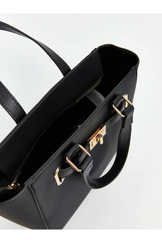 LCW ACCESSORIES Siyah Çıkarılabilir Askılı Kadın Omuz Çantası - 4