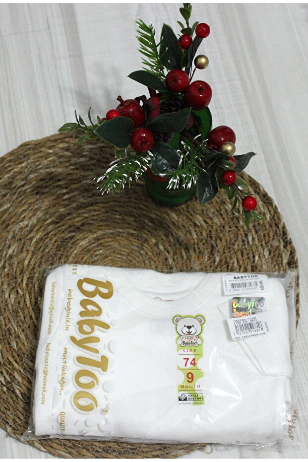 Barbosa Babytoo Combed Cotton Sleeveless Undershirt and Short Sleeve Badi