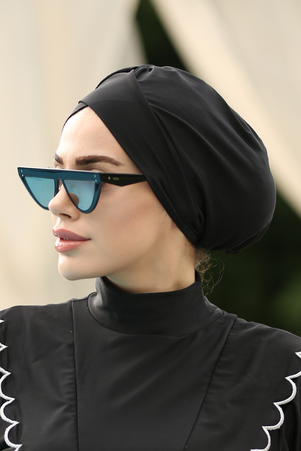 Çapraz Deniz Bone Siyah - 5