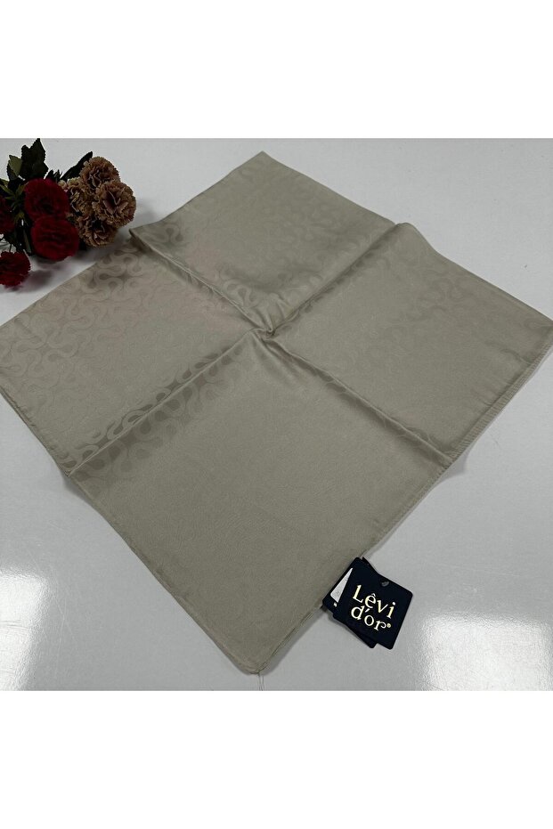 Stone Color Crystal Jacquard Cotton Scarf - Jpr0106