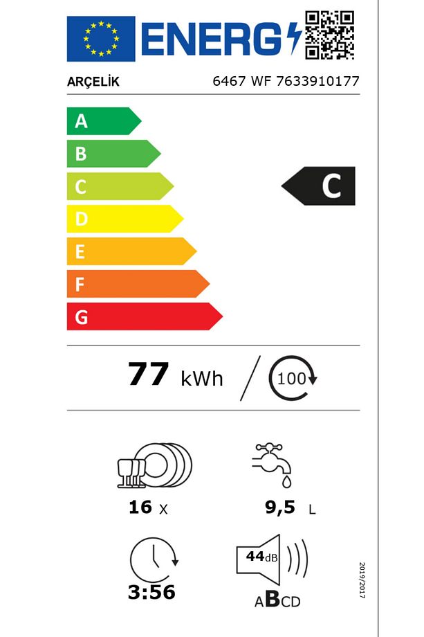 6467 WF 11 Programlı Bulaşık Makinesi - 7