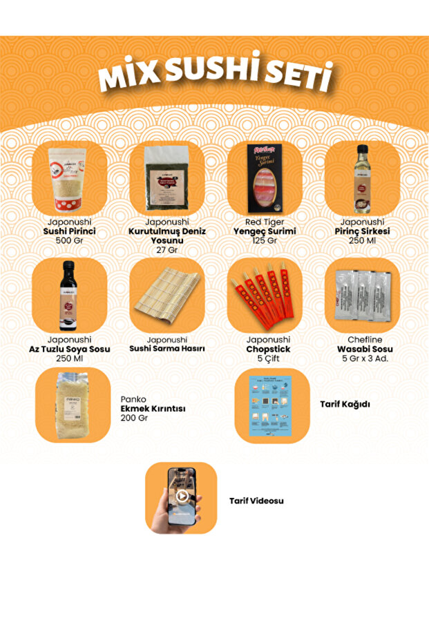 Mix Sushi Seti / Sushi Seti Hazırlama Rehberi Ile - 3