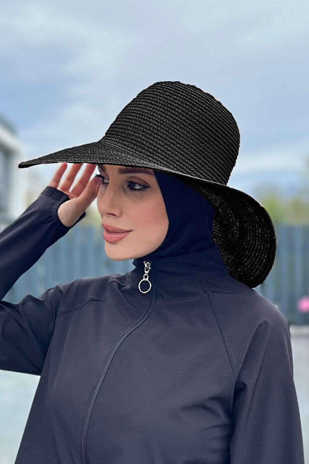 Hasır Şapka Siyah Rş-64 - 7