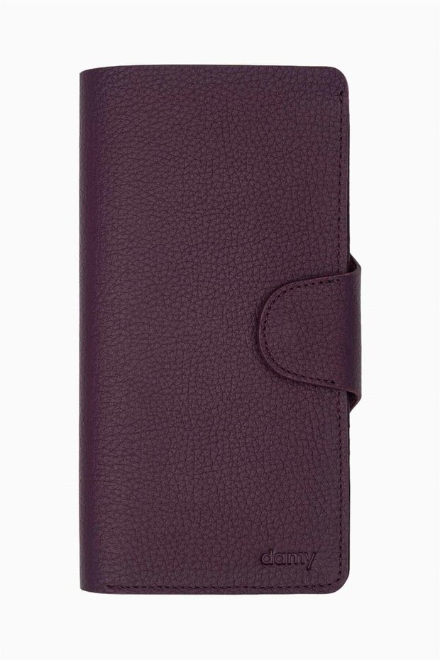 Genuine Leather Women's Wallet, Card Holder, Mother's Day 805 - Plum