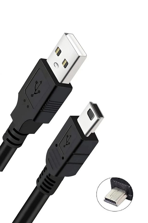 Mini Usb 5 Pin V3 Şarj ve Veri Aktarım Kablosu Usb 2.0 ( 1 Metre ) - 2