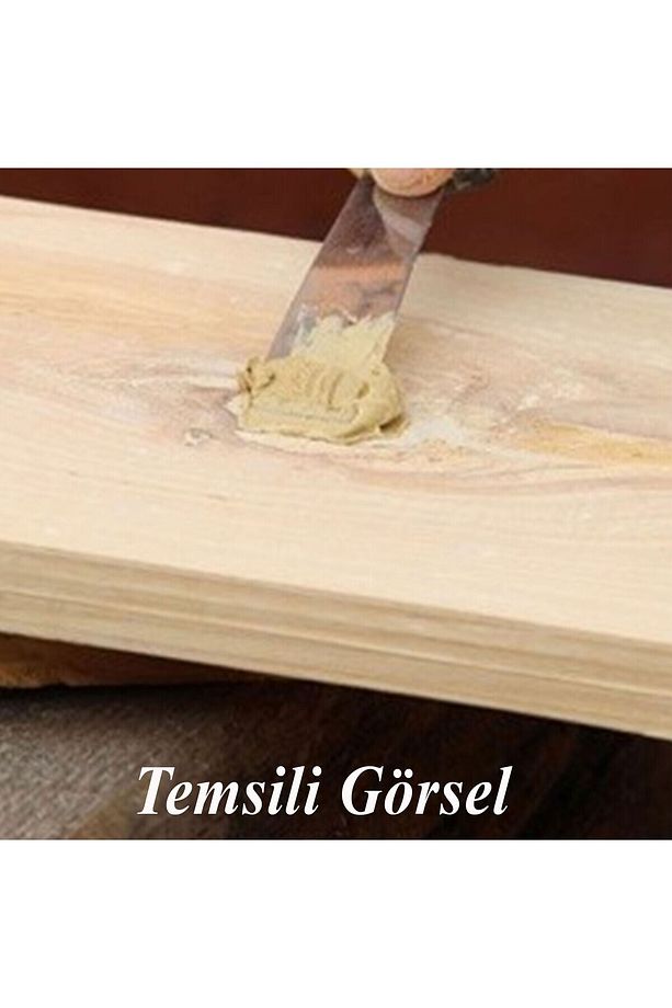 Tamir Macunu Ahşap Parke Mobilya Dolgu Çatlak Çizik Gideri 200 Gr Kullanıma Hazır Macun Gri Antrasit - 3