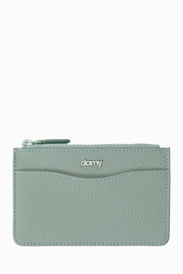 Genuine Leather Women's Wallet - Portfolio 904Mg - Green
