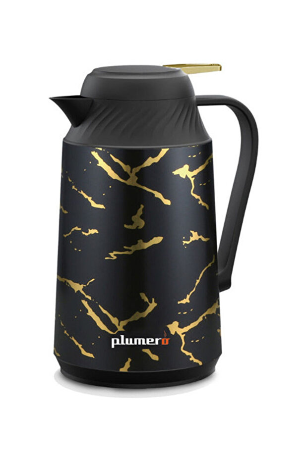 Flask with Push Button- black - 1
