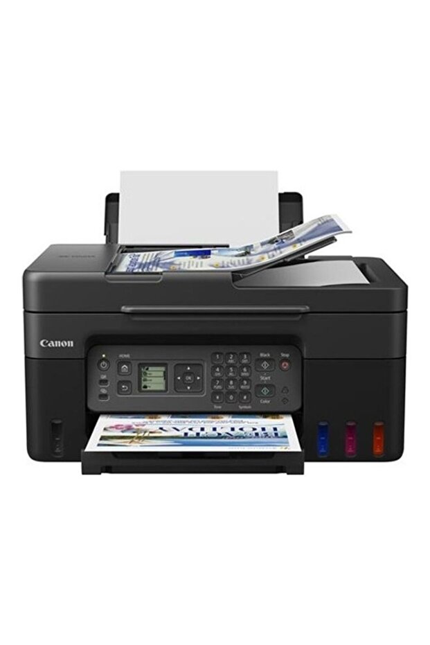 طابعة PIXMA G4470 اللاسلكية الملونة متعددة الاستخدامات القابلة لإعادة التعبئة بخزان حبر MegaTank