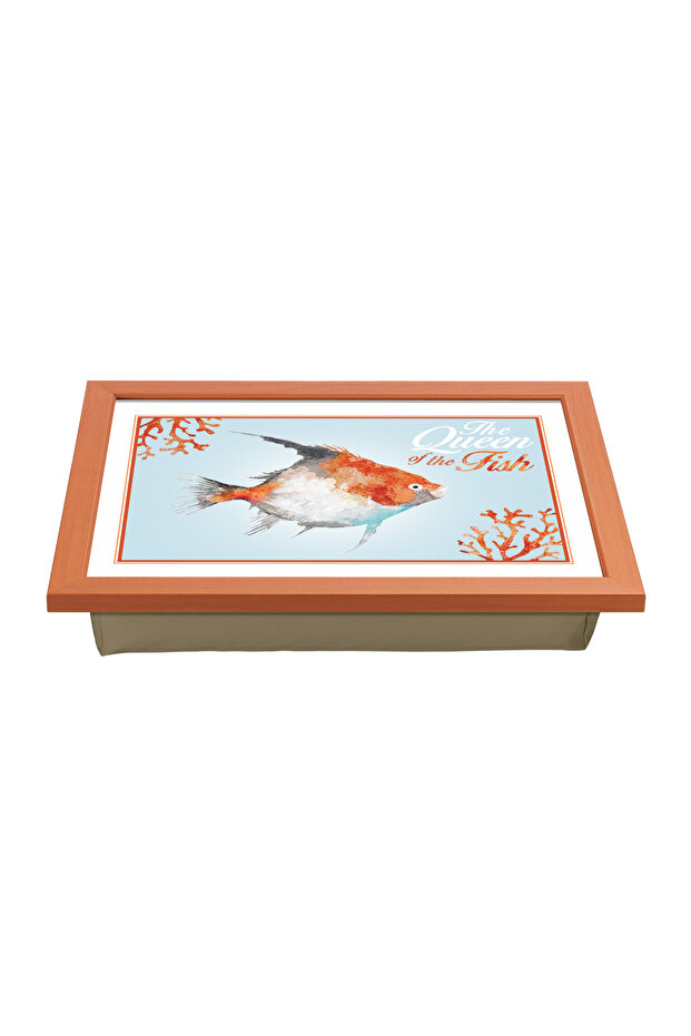 Keyif Tepsili Diz Minderi-red Fish - 1