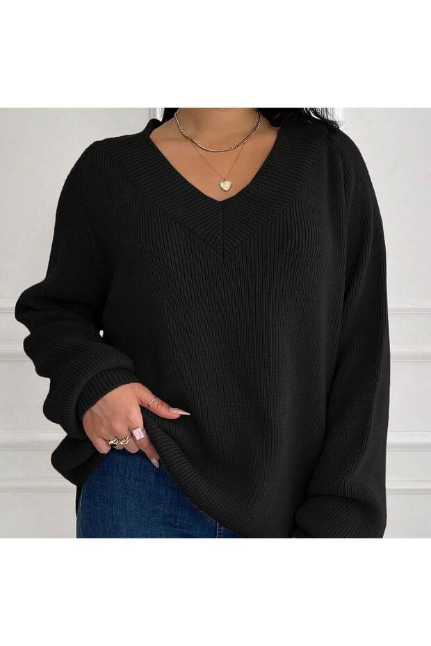 BÜYÜK BEDEN TRİKO KAZAK - 4