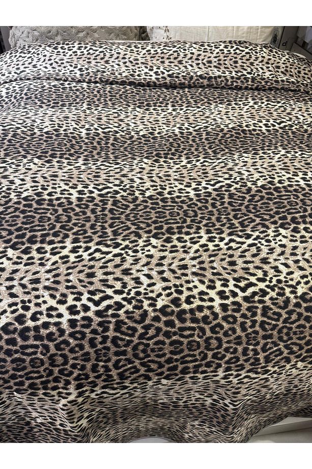 Leopar Desen Baskılı 150x240 Cm. Tek Kişilik Tek Pike - 6