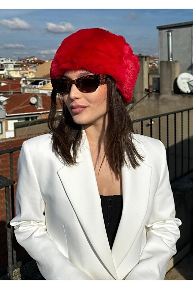 Trend Winter Faux Fur Russian Heart Plush Hat