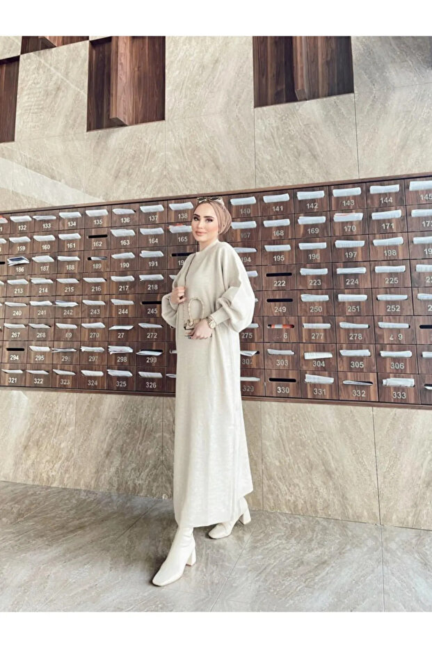 Balon Kol Elbise - 1