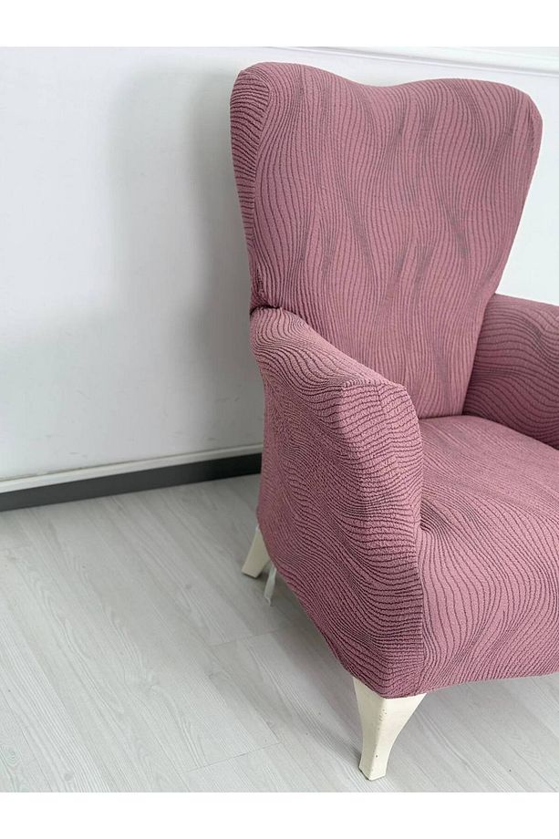Kalın Krokan 3311 Lastikli Kanepe Koltuk Örtüsü Çekyat Örtüsü - 3