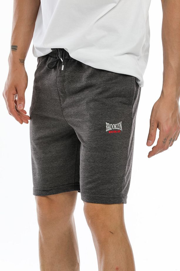 Süperlife Erkek Regular Fit Nakışlı Brooklyn Şort Spr21y57 - 2
