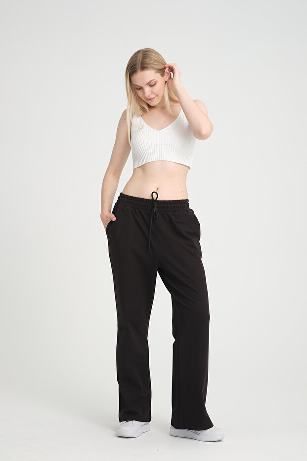 Women's Wide Leg Slim Fit Sweatpants Spr24Eak88