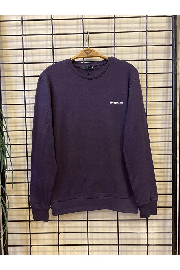 Süperlife Crew Neck Long Sleeve Tight Fit Thin Men's Sweatshirt Spr2019K18