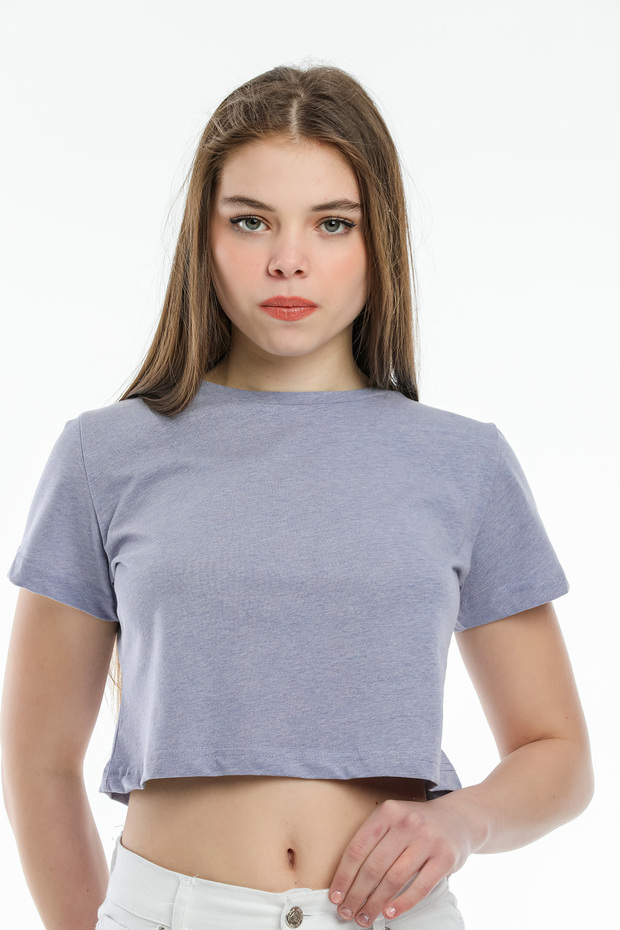 Women's Crop Knitted T-Shirt Spr21y13