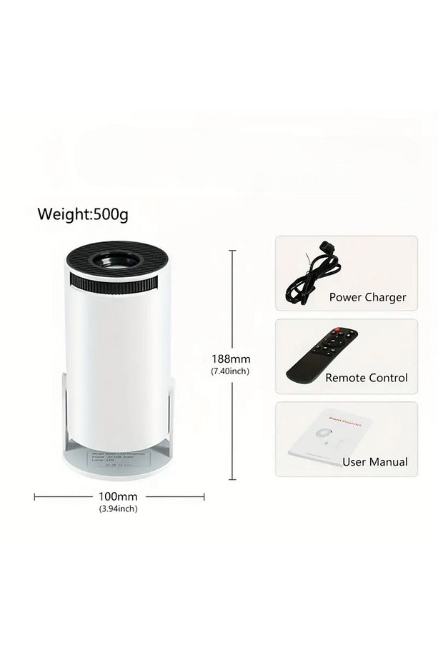 1280 * 720P Akıllı WIFI projektörü Taşınabilir Bluetooth TV Ev sineması Mini Projektör Android - 3