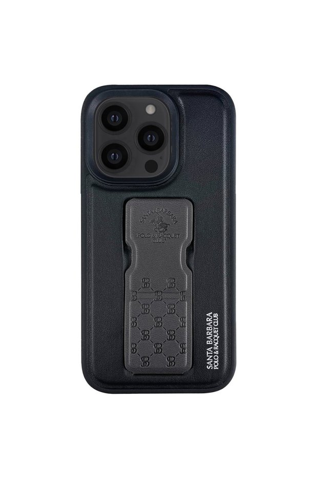 Santa Barbara Polo Racquet Club iPhone 13 Pro Compatible Parker Stand Cover - Gray