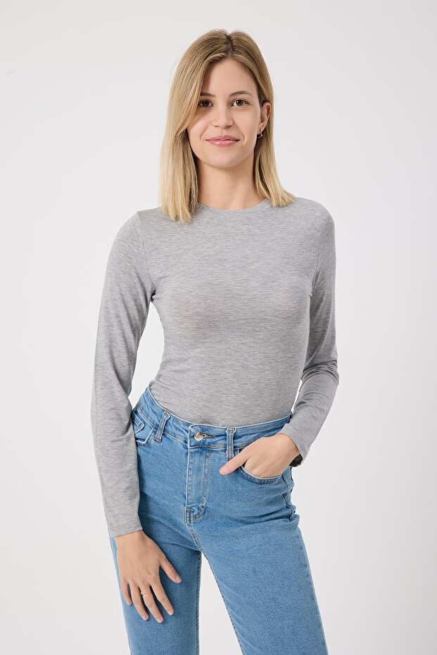 Kadın Basic body Gri - 2