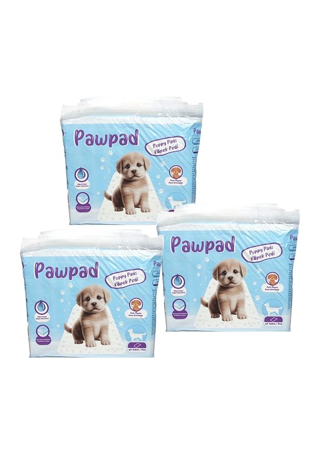 Pawped Kedi Köpek Tuvalet Eğitim Pedi 60x90cm 90 Adet - 3 Paket - 1