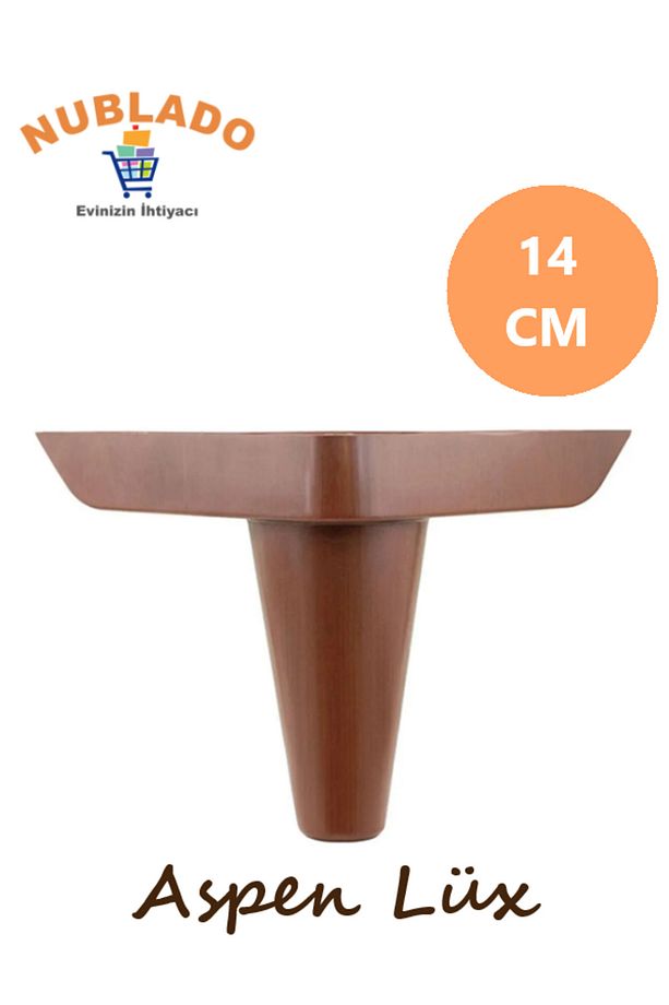 Lüks Mobilya Kanepe Koltuk Tv Ünitesi Baza Yükseltici Ayağı Ayakları 14 cm Ahşap Desenli Ayak. - 1