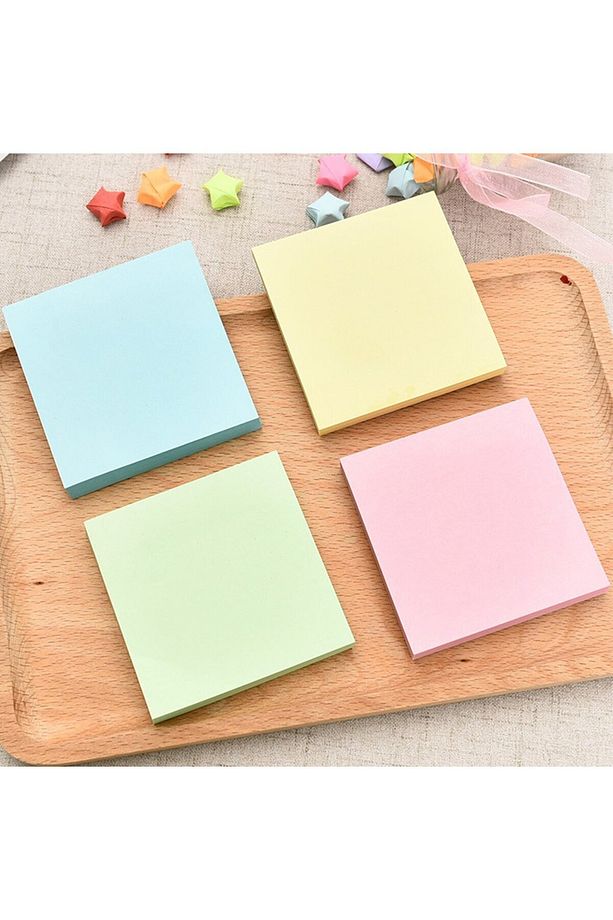 Yapışkanlı Not Kağıdı Seti 4'lü Pastel Renkler 76x76 mm 100yp - 2