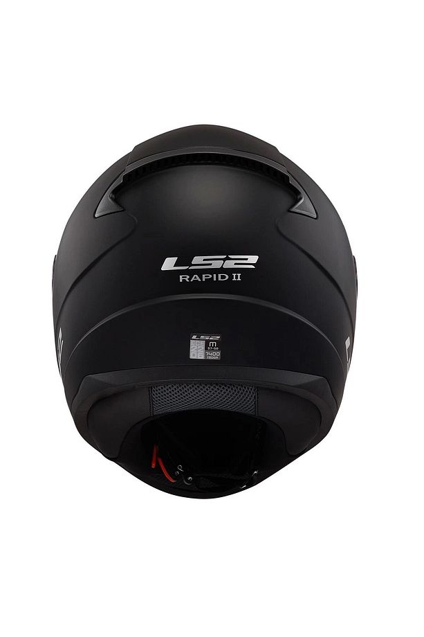 RAPID 2 MAT SİYAH A SINIFI VİZÖR ÇENE HAVALANDIRMALI POLİKARBON DIŞ KABUK KASK - 4