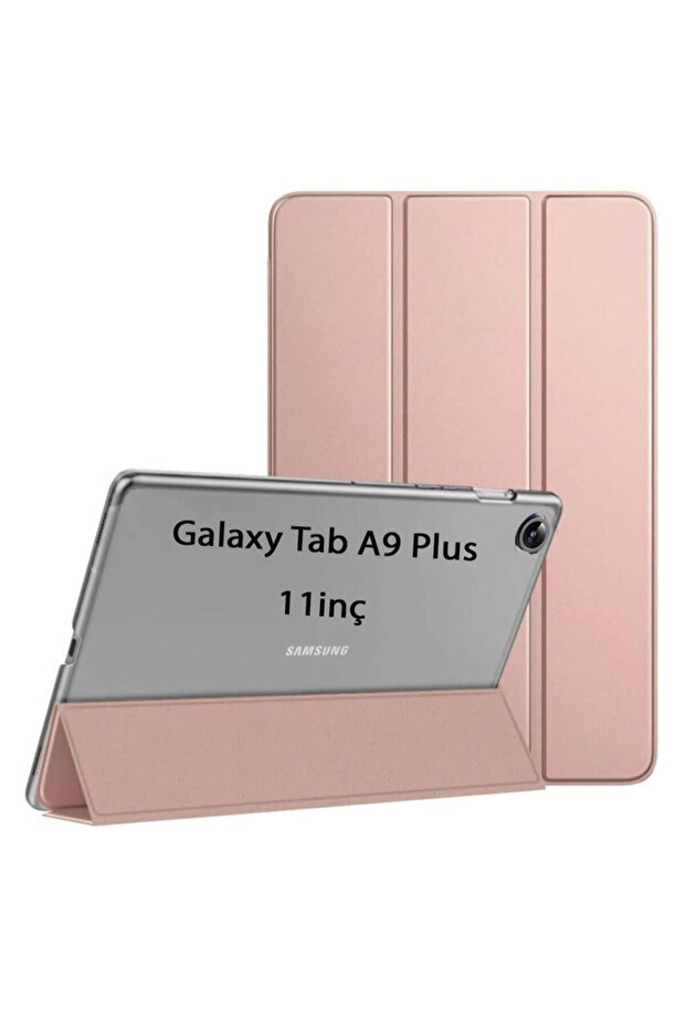 Galaxy Tab A9 Plus Uyumlu X210 X216 X218 Kılıf Pu Deri Smart Standlı Case - 4