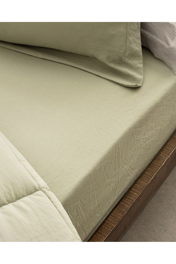Mona Tek Kişilik Comforter Set - Haki - 5