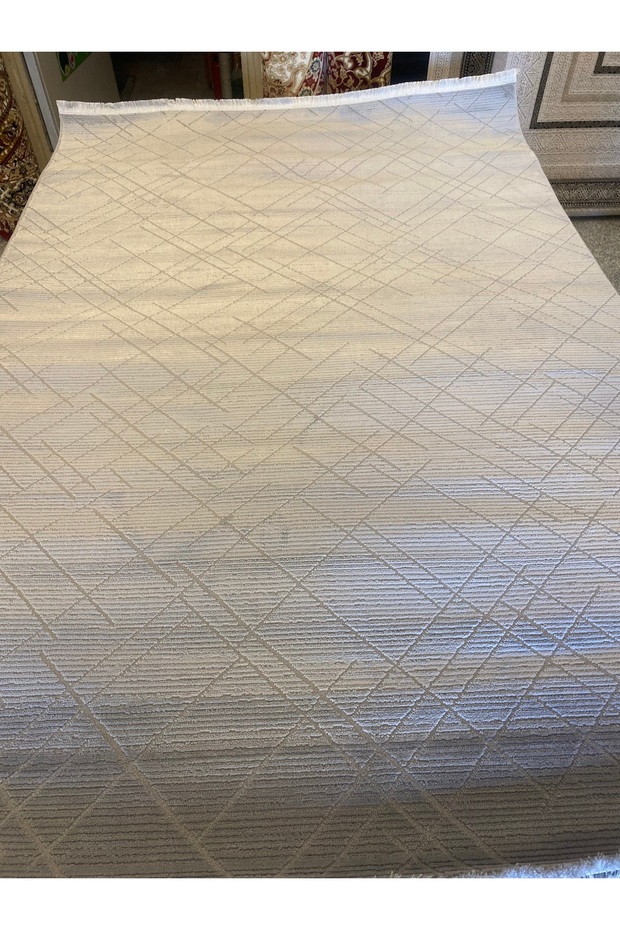 Düz gri sade halı - 3