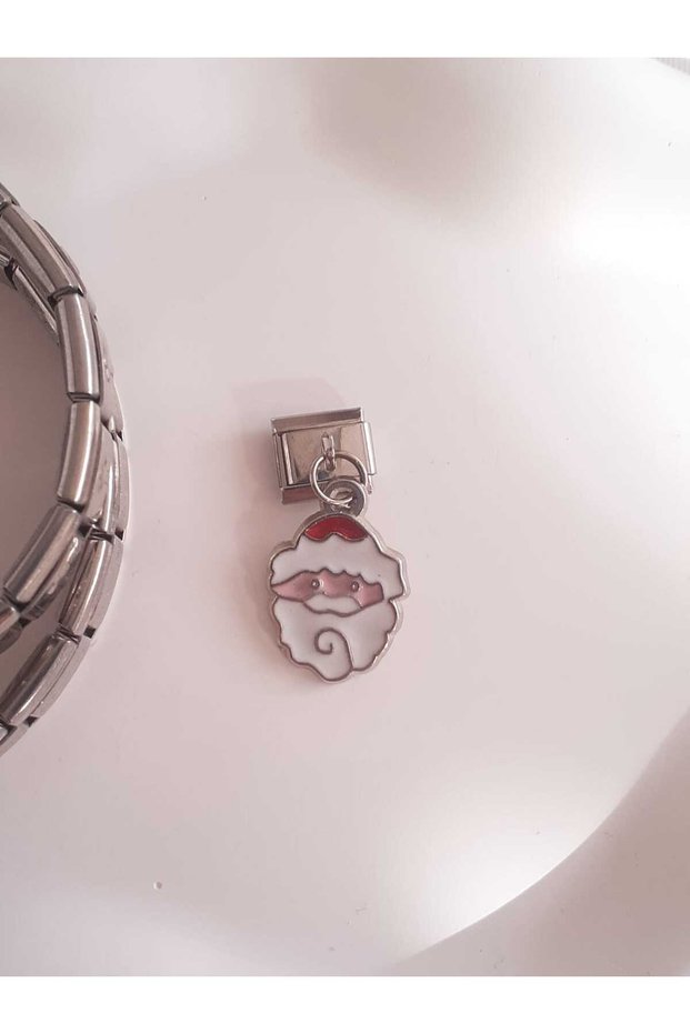 Christmas&New Year Special Series Santa Claus Figured Steel Italian Charm